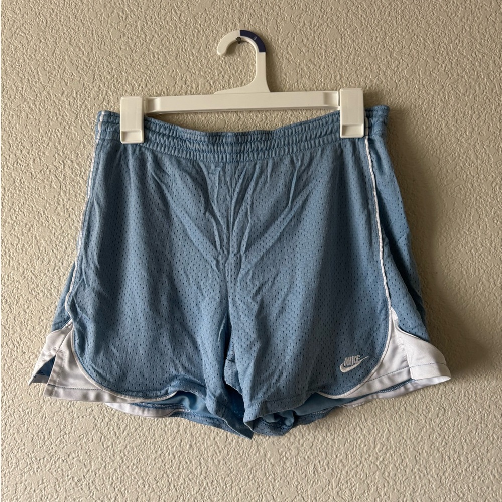 Nike Blue and White Athletic Shorts
